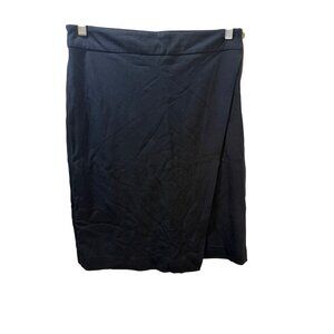 Black‎ Premise Studio Womens Pencil Skirt Size 8 With Side Zipper